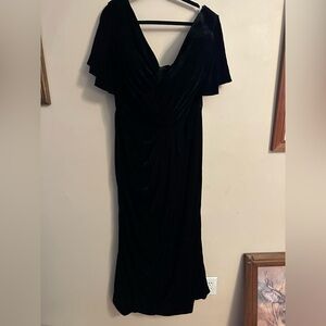 Black Velvet Evening Dress